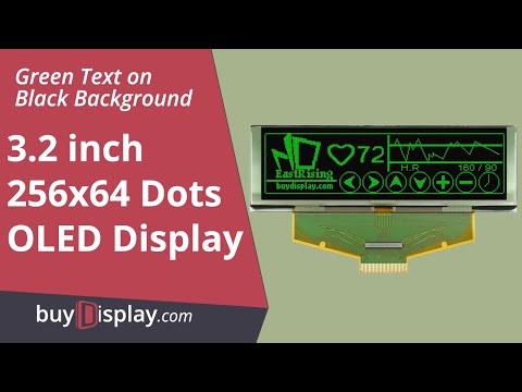 Green 3.2 inch OLED Display Module SSD1322 Controller 256x64 Dot