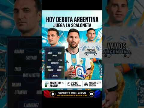 JUEGA LA SELECCIÓN ARGENTINA🇦🇷 #futbol #mundial2026 #viral #messi #argentina #seleccionargentina
