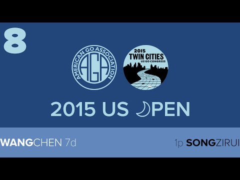 2015 US Open Masters Semis: Song Zirui 1p (b) vs Wang Chen 7d (w)
