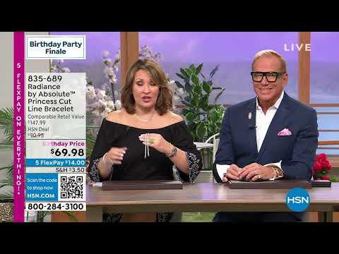 Radiance by Absolute Simulated Diamond Princess Cut Line...