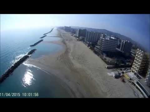 ABRUZZO E TURISMO. SPIAGGIA MONTESILVANO,11.04.2015 VIDEO CON Sj5000 wifi cam