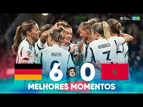 ALEMANHA 6 X 0 MARROCOS | COPA DO MUNDO FEMININA FIFA™️ 2023