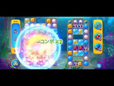 Fishdom level 9710 no boosters フィッシュダム ノーマル