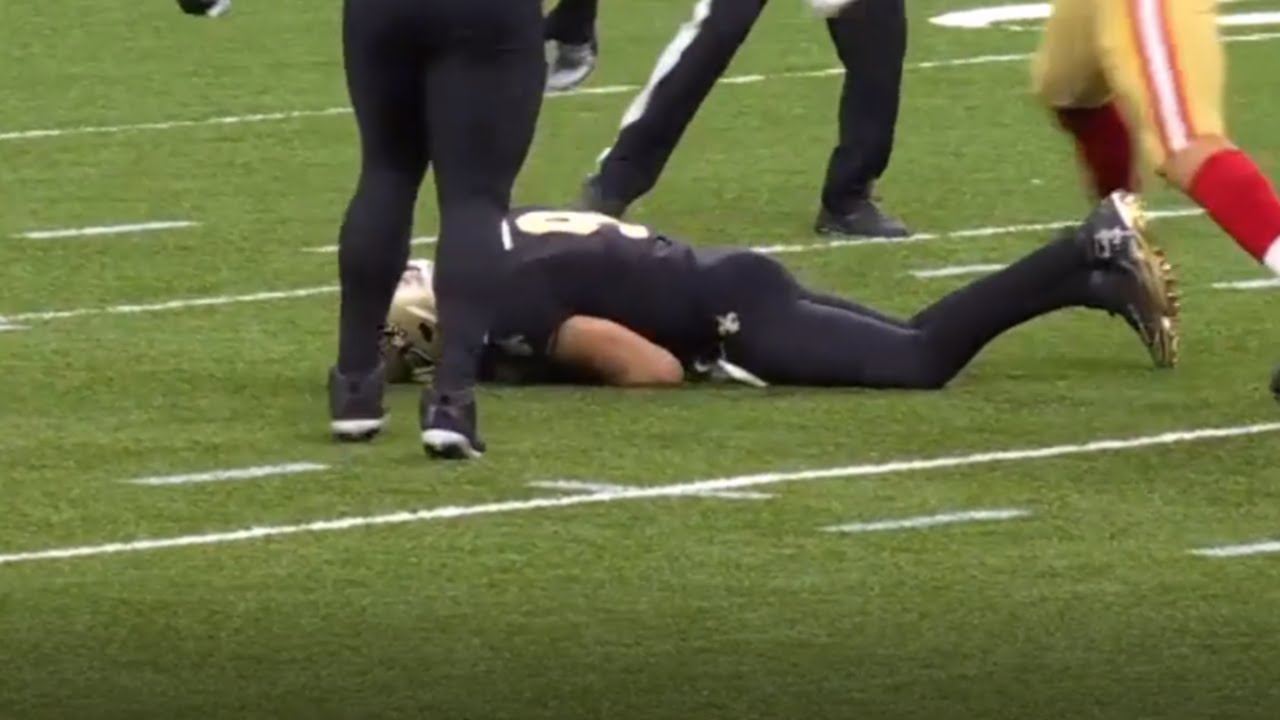 Drew Brees Broken Ribs & Collapsed Lung Injury | Full Sequence | NFL Week 10