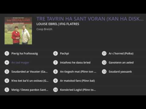 Louise Ebrel, Ifig Flatres - Tre Tavrin ha Sant Voran (Kan ha diskan)