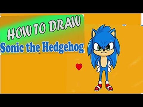 Sonic the hedgehog drawing