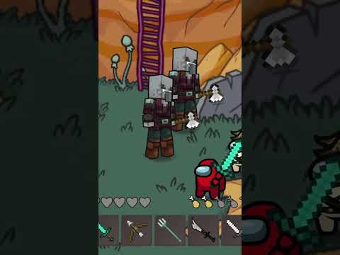 Minecraft Raid 2 vs Among Us Zombie  #amongusminecraft #amongus #animation