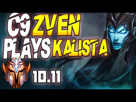 Cloud9 Zven Plays Kalista vs Doublelift Aphelios Bottom Lane - 10.11