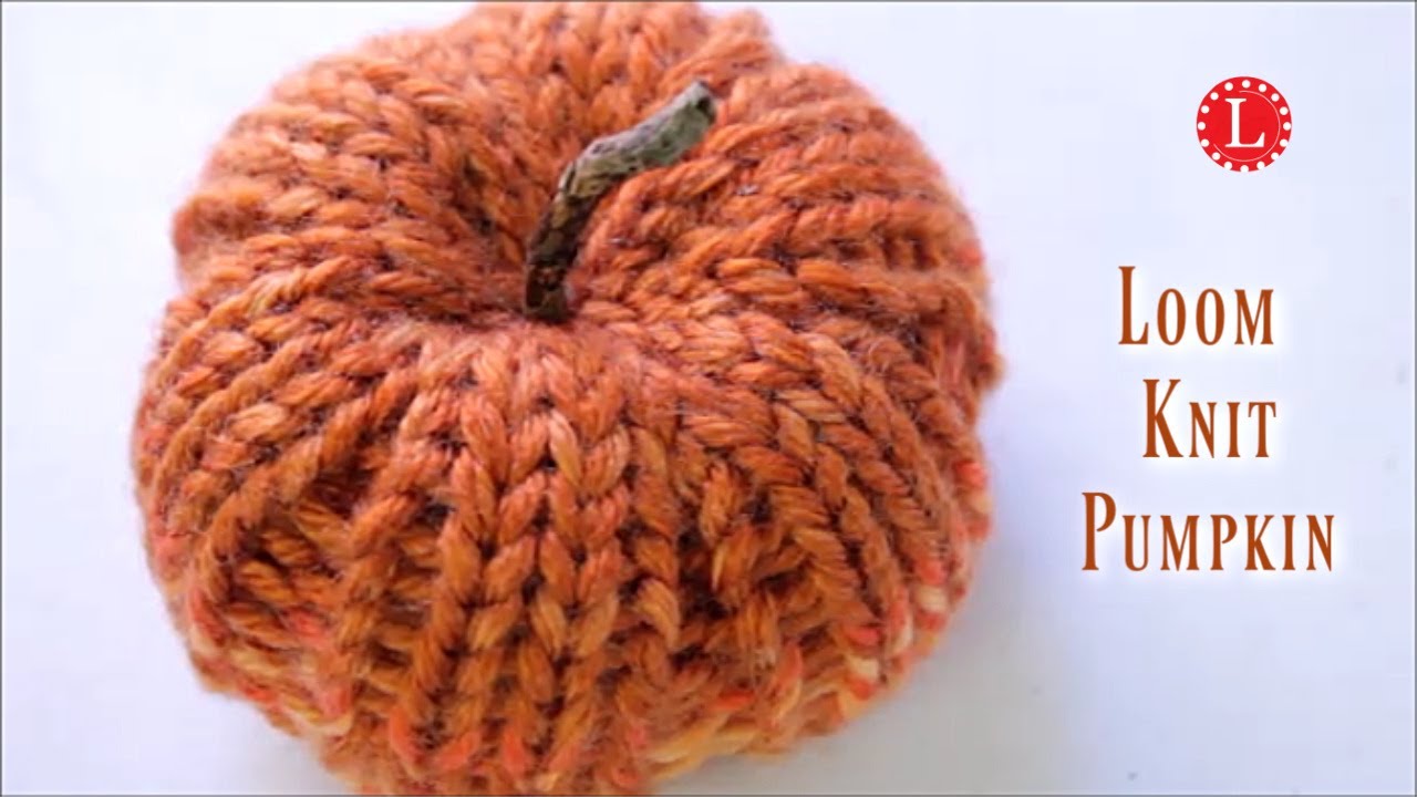 LOOM KNIT Pumpkin Pattern for Fall Decoration Thanksgiving Table Setting | Loomahat
