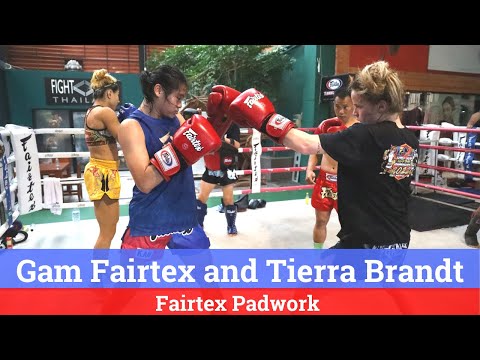 Box Sparring In Thailand With Tierra Brandt and Gam Fairtex