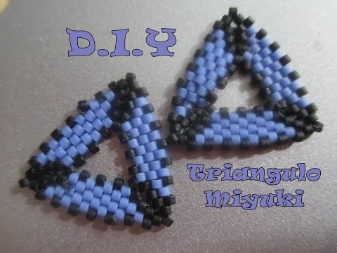 DIY Otra forma de triángulo en miyuki