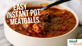Easy Instant Pot Meatballs