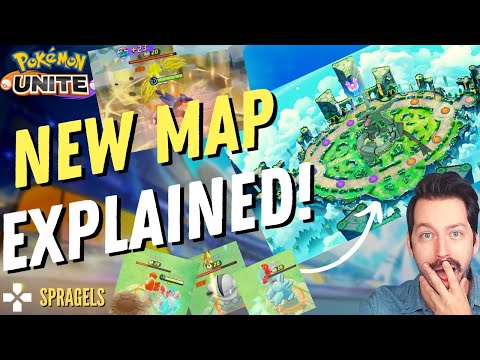 EVERYTHING ABOUT THE NEW MAP EXPLAINED! *Pokemon Unite Theia Sky Ruins*