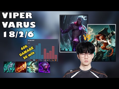 Viper's Varus DOMINATES Korean Challenger | Full ADC POV Gameplay
