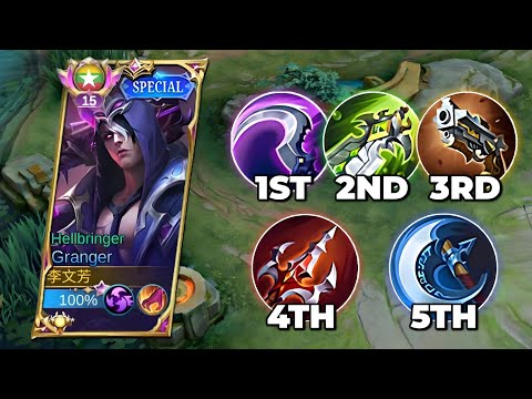 Easy Mythical Glory - Granger Best Build 2023 - Granger One Shot Build ~ MLBB