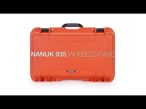 Nanuk 935 Waterproof Hard Case with Wheels and Padded Divider (Black)