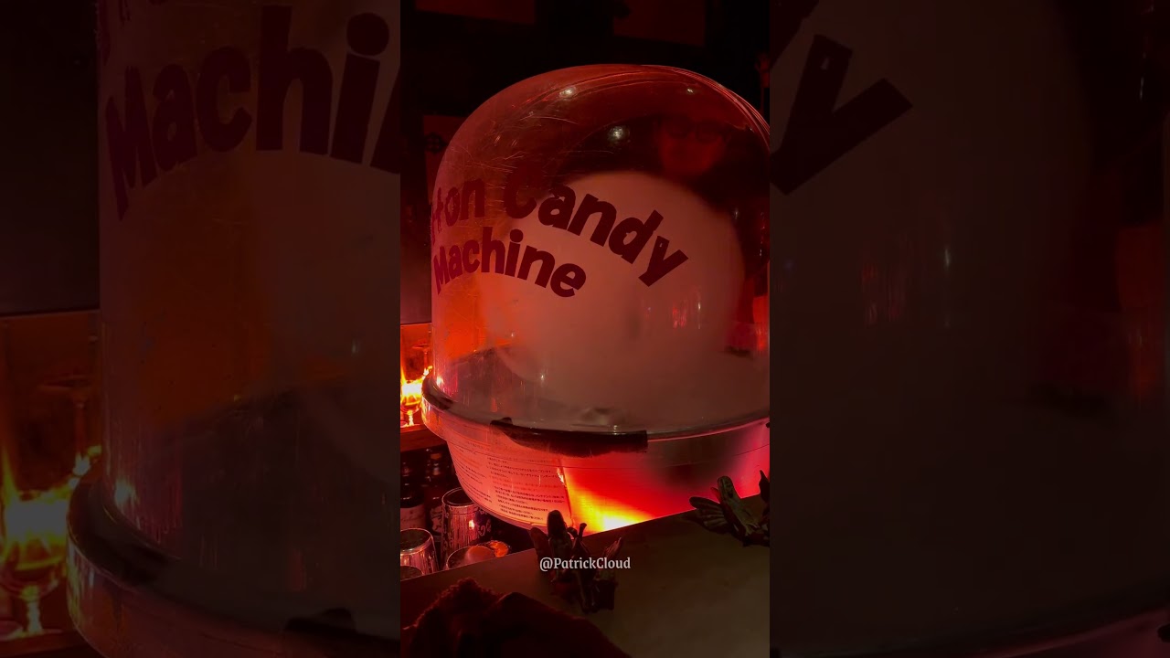 I FOUND AN UNDERGROUND DUNGEON BAR IN JAPAN THAT SERVED COTTON CANDY!! 😳🍹