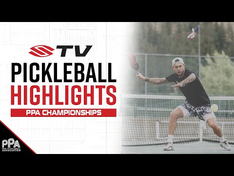 Tyson McGuffin Overhead Forehand Finisher Pickleball Highlight - PPA Championships Men's Doubles