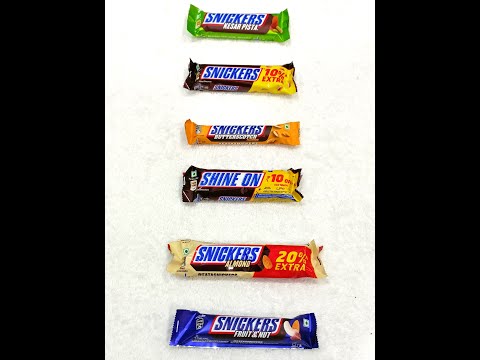 Snickers Chocolate 6 flavors to try   # Snickers all flavors