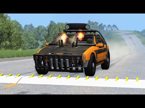 Spike Strip High Speed Crashes #35 – BeamNG Drive