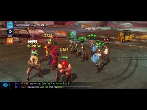 Brotherhood vs Coulson on War Defence. Marvel Strike Force