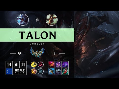 Talon Jungle vs Nidalee - EUW Challenger Patch 14.12