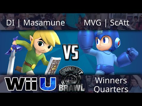 Gwinnett Brawl August 2017 - Masamune (Toon Link) vs MVG| ScAtt (Megaman) - Smash 4 Winners Quarters