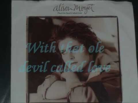 ALISON MOYET - THAT OLE DEVIL CALLED LOVE ( LYRICS )  VINYL 1985