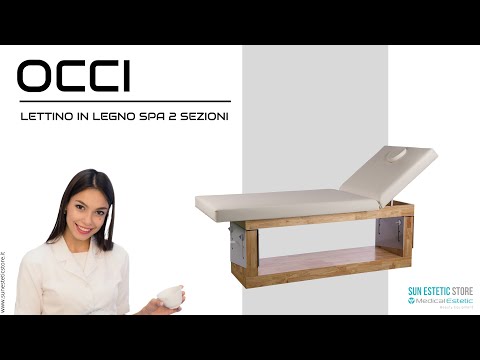 Occi Lettino massaggio spa in legno 2 sezioni regolabile