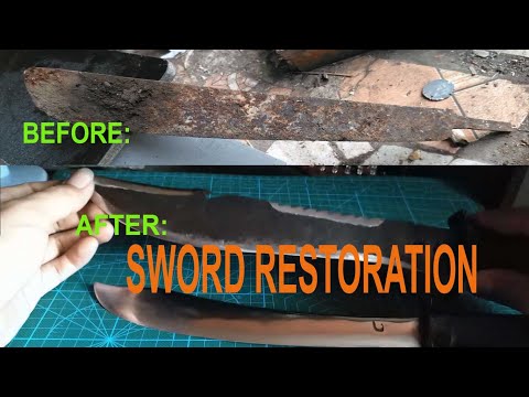 Sword from Craps - Sword Restoration Ideas (Persian Sword & Rambo Knife)