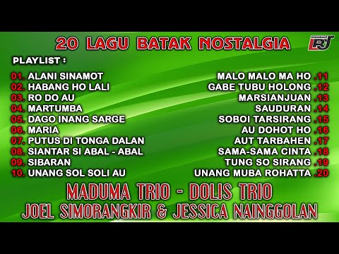 Kompilasi Lagu Batak Nostalgia - Maduma Trio, Dolis Trio, Joel Simorangkir & Jessica Nainggolan