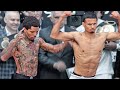 NEAR BRAWL BREAKS OUT! GERVONTA DAVIS PUSHES ROLLY AT WEIGH IN! TEAMS GO AT EACH OTHER - FULL VIDEO