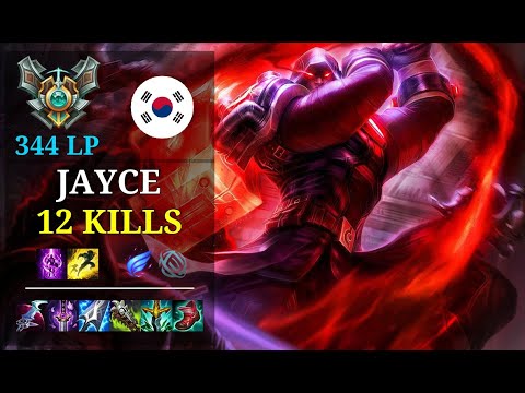 Jayce Mid vs Seraphine - 12 kills - Iirroogg KR Grandmaster (344 LP) Patch 11.5