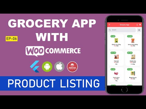  Flutter Grocery App WordPress WooCommerce Series  EP 06 Product Listing