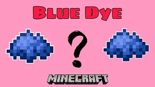 How To Make Blue Dye In Minecraft | Minecraft Tutorial