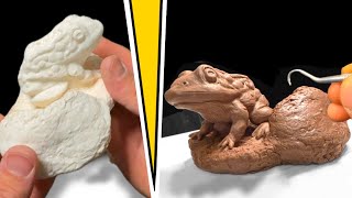 How to make a Latex Mold & Gypsum Jacket, Gopher Frog Sculpture