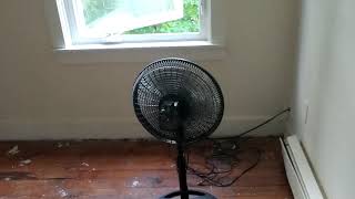 How to run a fan to push out hot air and draw in cooler air with a escalating fan