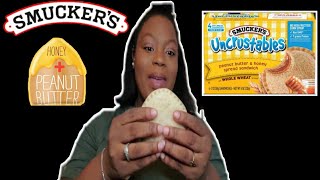 Smucker's Peanut Butter & Honey Uncrustables 🥜🍯| Review| NuTRISHion Grubbie|