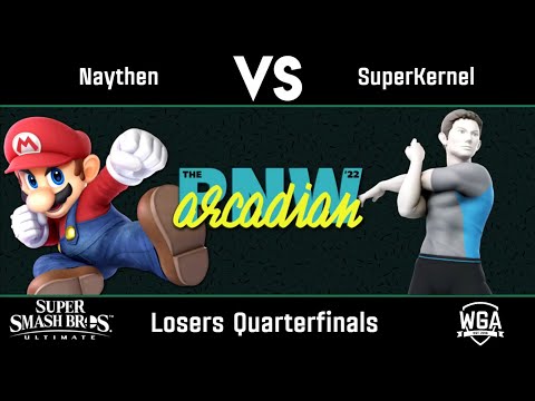Naythen (Mario) vs. SuperKernel (Wii Fit) - Losers Quarters - The Pacific Northwest Arcadian 2022