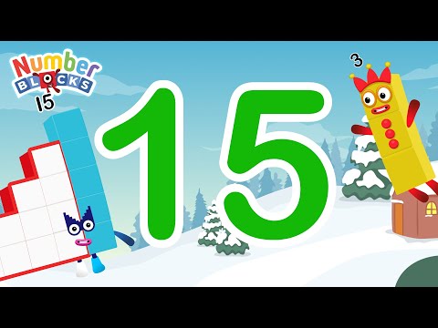 Numberblocks Magic Run Christmas - Numberblocks 15 Adventure 3 to find Another number 15 | Fanmade