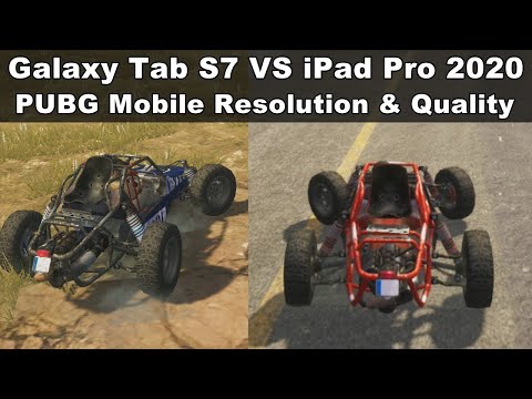 Galaxy TAB S7 Vs Apple iPad Pro 2020 Gameplay Picture Quality And Resolution Test Using PUBG MOBILE