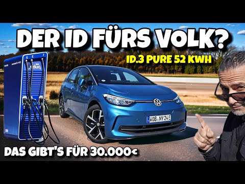 VW ID.3 Pure highway range and charging time tested. #vw #id3 #cars