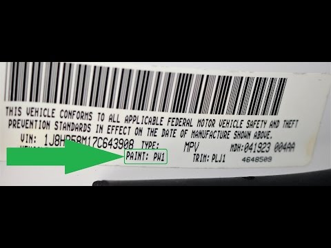 How to Find Your JEEP Paint Code