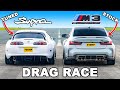 700hp Supra Mk4 V BMW M3 DRAG RACE