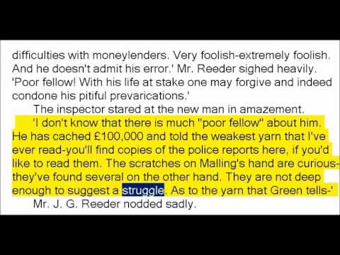 The Mind of Mr J G Reeder by Edgar Wallace (Book Reading, British English Female Voice)