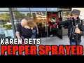 TOP 10 BEST KARENS GETTING PEPPER SPRAYED MOMENTS First Amendment Audit