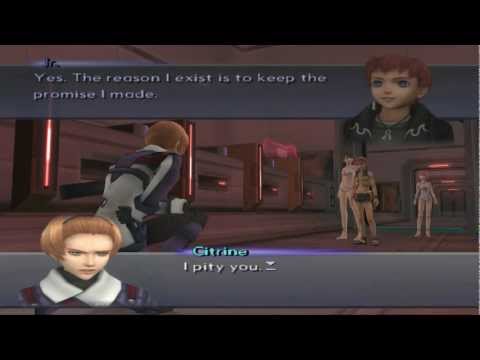 Xenosaga III HD Cutscene 250 - Rubedo and Citrine (Durandal) - JAPANESE - SWIMSUIT MODE