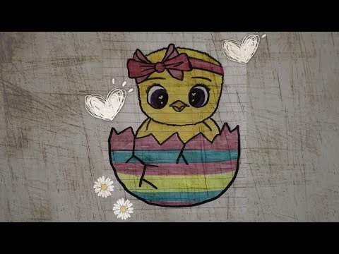 رسم اجمل كتكوت 🐣❤️