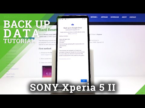 How to Back Up Data on SONY Xperia 5 II - Enable Google Backup / Add Backup Account
