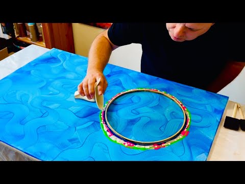 Is THIS the one?! Swirling and Sliding DRY Swipe - Abstract Art Painting